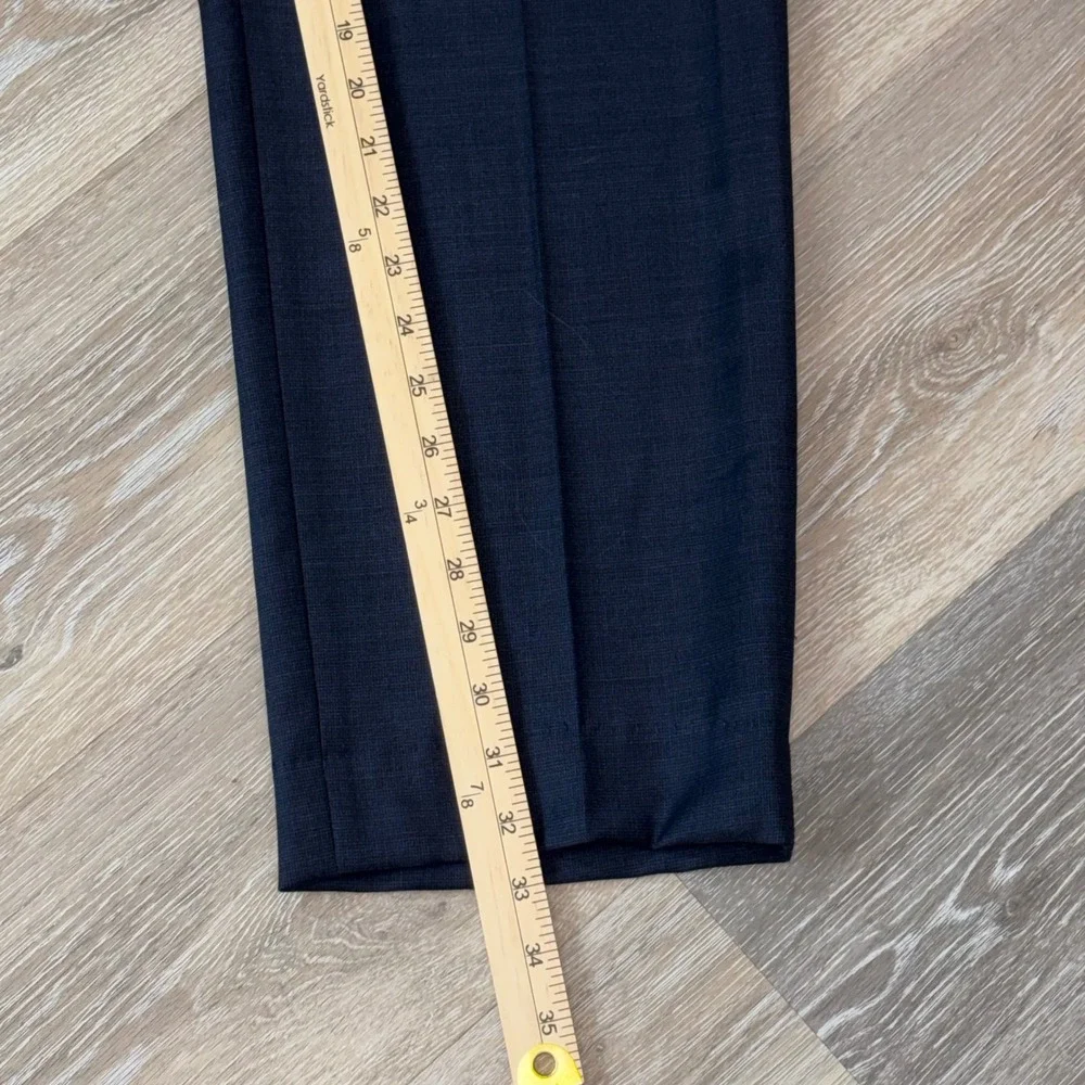 Jos. A. Bank 1905 Navy Blue Wool Blend Flat Front Dress Pants Mens 42R